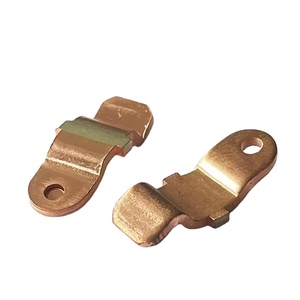 Chất lượng cao chính xác tùy chỉnh Tấm Bạc liên hệ với đinh tán Điện Địa chỉ liên lạc đồng thau dập các bộ phận - Product Image 1