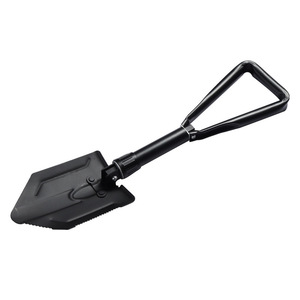Multi Function Folding Shovel Black D Grip Handle Outdoor Camping Patio Use Iron Material Industrial Grade - Product Image 5