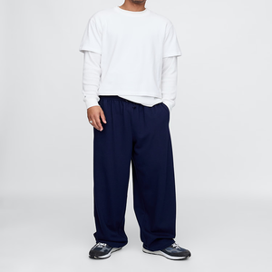 กางเกงวอร์มทรงถุงสำหรับผู้ชายเอวยางยืดและดีไซน์ทรงหลวมล่าสุด2025 - Product Image 5