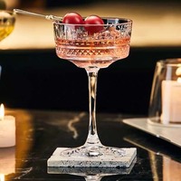 Verres à cocktail, martini et vin rouge faits à la main, de style européen vintage, à large ouverture, capacité 401-500 ml, emballage en boîte colorée
