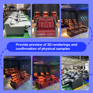 Cao Cấp Nubuck Da 3 Chỗ Ngồi VIP Chỗ Ngồi Điện Ngồi Có Thể Ngả Xem Phim Gia Đình Điện <span class=keywords><strong>Sofa</strong></span> Rạp Hát Gia Đình Đồ Nội Thất Sang Trọng Bằng Gỗ Recliners - Product Image 6