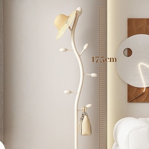 Cintre en os de poisson en métal de style simple pour chambre à coucher et hall, support de suspension au sol pour vêtements au design moderne - Product Image 4