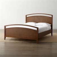 Cadre de lit simple réglable de style scandinave minimaliste avec tête de lit, matériau écologique, taille et couleur personnalisables