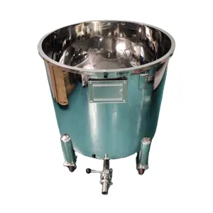 Food State Stainless Steel 316 Drum Barrel Tank for Lift Static Mixer Movable Storage Tanks