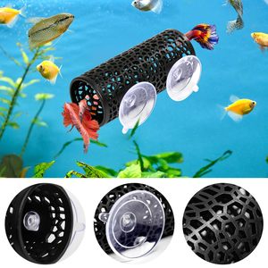 <span class=keywords><strong>Betta</strong></span> Toy, Goldfish Tunnel negro, pequeño agujero hueco materiales más seguros Camarón acuario decoración pecera tubo oculto - Product Image 2