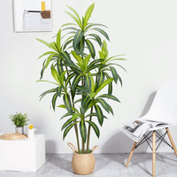 Große Nordische Künstliche Dracaena Bonsai Pflanze für Innendekoration, Künstlicher Brasilholz-Baum, Künstliche Grünpflanze als Dekoration, Großhandel