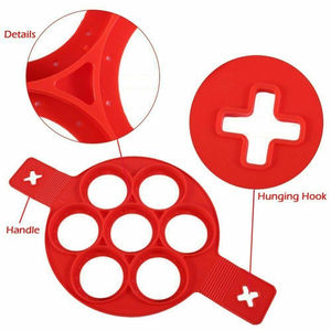 Silikon Antihaft Pfannkuchen Koch werkzeug Eierring Maker Käse kocher Pan Flip Mould - Product Image 4