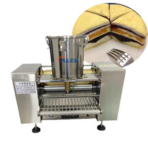 Machine à mini-gâteaux commerciale, machine à crêpes automatique à <span class=keywords><strong>mille</strong></span> couches, machine à faire des gâteaux d'anniversaire, mangue, durian - Product Image 1