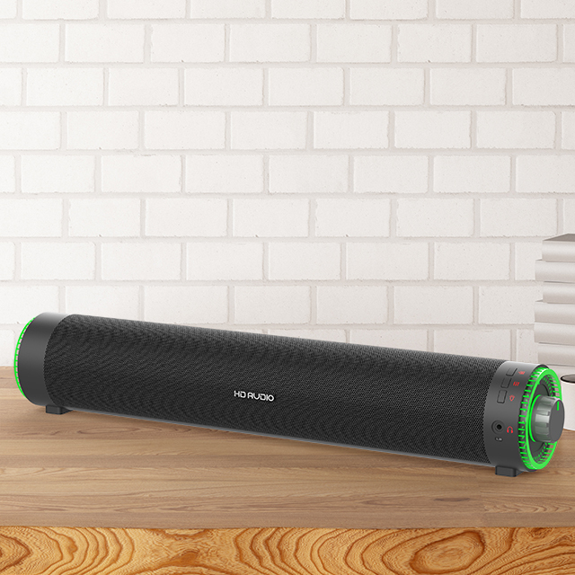 Gaming Speakers for PC and Mobile Phone RGB Lights 2.0 Channel Gaming Soundbar Indoor Easy Connect Factory Wholesale