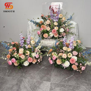 Roses artificielles en soie lisses, assortiment de couleurs, taille personnalisable, design asymétrique, fleurs pour la scène et les allées - Product Image 6