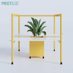 Modern 6-Seater Modular Office Workstation <b>Desk</b> 4-Person Staff Cubicle with Meeting Room for Office Furniture - Product Image 4