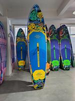 Planche de paddle gonflable nouvelle série Daska en matériau Drop Stitch, capacité 450 lb, pour jeux aquatiques et surf – Approvisionnement direct usine