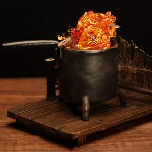 Película 3D Flame Calcifer Night Light Resina Adornos decorativos <span class=keywords><strong>Anime</strong></span> Figuras de acción - Product Image 5