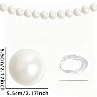 Pendentif en perles pour anniversaire et mariage, guirlande de perles nacrées, ornement suspendu pour la Saint-Valentin et les mariages