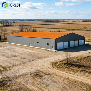 Modular Heavy Duty Steel Frame Logistics Storage Warehouse Weather Proof Prefabricated Industrial <b>Metal</b> Facility - Product Image 1