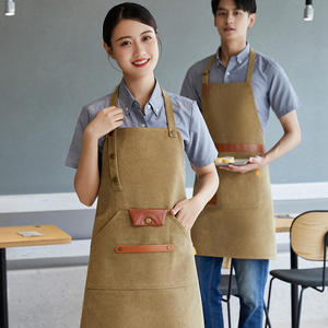 Thickened Canvas <b>Kitchen</b> <b>Apron</b> One Size Breathable Stain Resistant Workwear Apparel - Product Image 4