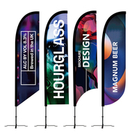 Drapeau publicitaire promotionnel personnalisé, drapeau plume, drapeau de plage volant, bannière, drapeaux goutte d'eau, Beachflags