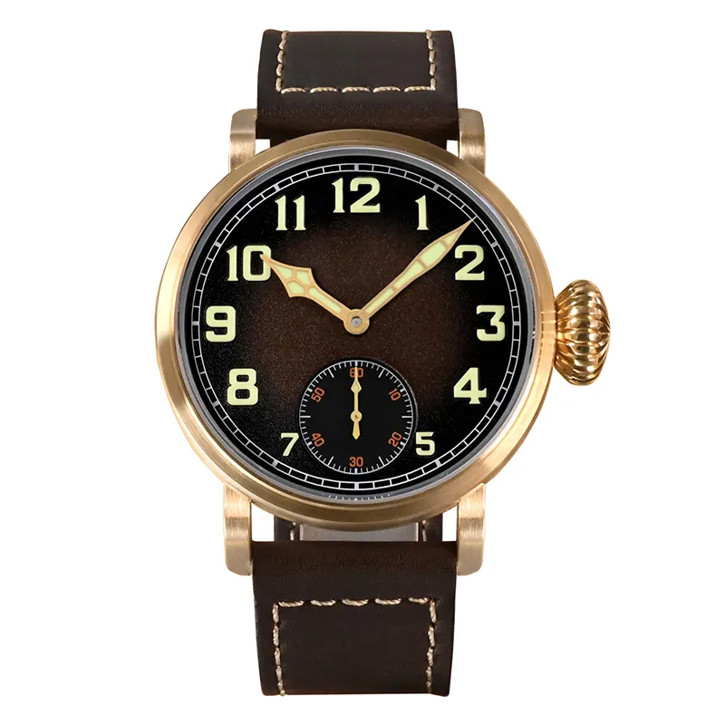 Factory price luxury classical vintage automatic mechanical sapphire glass BGW9 pilot cusn8 brass bronze watch men for sale