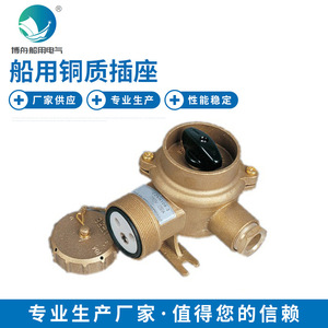 Fabricante Vende Nuevo Conector Marino CZKS2-2/4D2 de Latón y Aluminio con Interruptor, Herraje para Barcos - Product Image 4