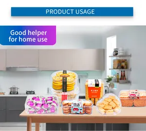 Nhựa trong suốt trường hợp bánh kẹo discuits container kẹo tráng miệng sô cô la <span class=keywords><strong>PS</strong></span> thực phẩm container bao bì hộp - Product Image 5