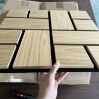 Nouvelle conception personnalisable de panneaux muraux décoratifs en MDF de forme spéciale pour la réception d'hôtel, panneau mural acoustique