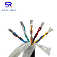 Câble de signal blindé torsadé à paire unique hautement flexible PMS 2464 22AWG 10 conducteurs, câble d'encodeur, câble pour équipement d'automatisation