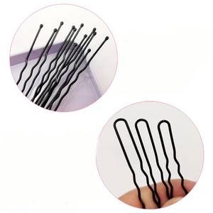 Vente en gros de pinces à cheveux simples en métal noir pour filles, accessoires de décoration pour cheveux, pinces à cheveux pour la coiffure, pinces à cheveux pour le maquillage - Product Image 6