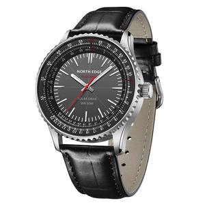 Montre de sport d'extérieur DF NORTH EDGE EVOQUE3, nouvelle montre professionnelle en acier inoxydable avec aiguilles rotatives, lunette coulissante, IP67, solaire, métal - Product Image 2