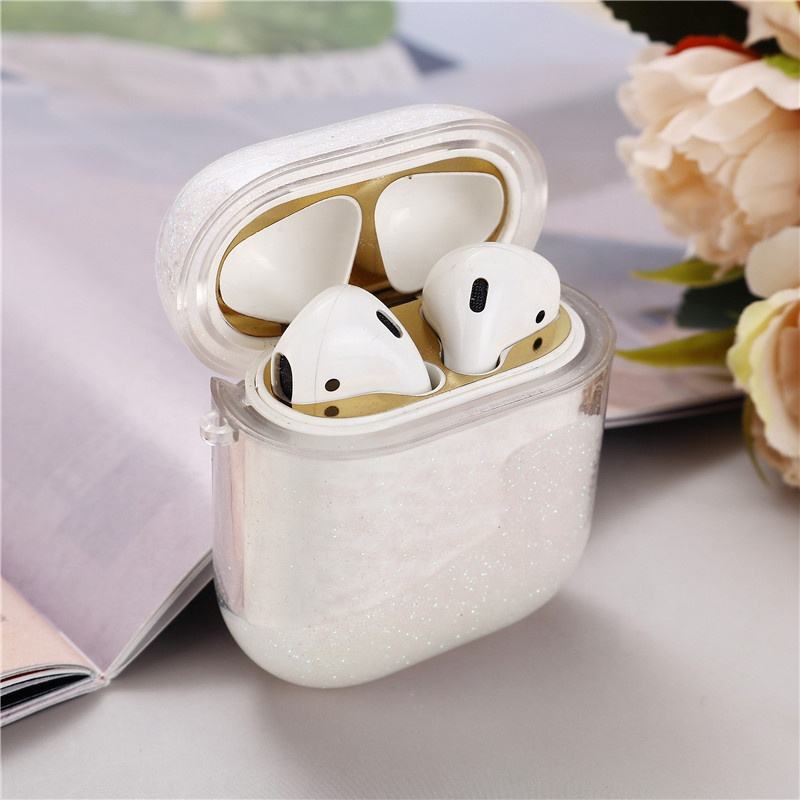 TPU PC Quicksand Bling Earphone Case - Image 5