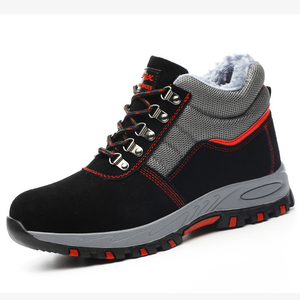 מלאי זול עור אמיתי עבודת מלאכה עבודת יד נעלי בטיחות מגפי נמוך לגברים - Product Image 5