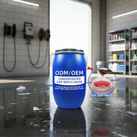 Liquide de lavage de voiture hautement concentré avec cire pour l'éclat et le nettoyage - Emballage en vrac commercial pour la vente en gros