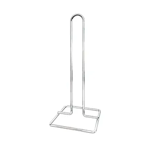Modern Kitchen Paper Towel Roll Holder Metal Mounted Tissue Stand with Chef's <strong>Steady</strong> Storage <strong>Rack</strong> for Convenient Organization - Product Image 4