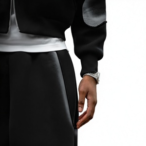 Felpa con Cappuccio Retro Sfumata, Stile Trench, Unisex, Comoda e Larga, con Zip Corta, Stile High Street - Product Image 3