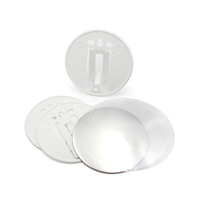 Logo personnalisé ouvre-bouteille de bière 25mm magnétique rond Sublimation porte-clés fer blanc bouton insigne