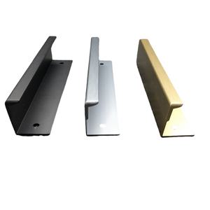 Zwart Goud F Type Aluminium Trekgrepen Voor Keukenkasten Kasten Kasten Meubels Voor Laden - Product Image 2