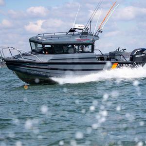 Vente flash : <span class=keywords><strong>Bateau</strong></span> <span class=keywords><strong>de</strong></span> pêche en aluminium à coque en V profond <span class=keywords><strong>de</strong></span> 7,5 m (25 pieds), facile à naviguer, <span class=keywords><strong>de</strong></span> <span class=keywords><strong>luxe</strong></span>, pour le plaisir, avec moteur hors-bord pour l'océan - Product Image 2