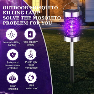Lámpara Solar Antimosquitos Impermeable LED, Eliminador de Insectos para Jardín, Patio y Terraza con IP65 - Product Image 4