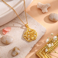 Kalung Liontin Buah Ceri Baja Anti Karat Lapis Emas 18K, Rantai Klavikula Bunga Temperamen Trendi, Perhiasan Zirkon Tahan Air