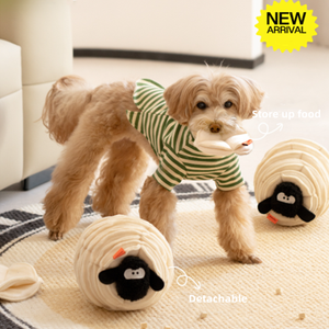 Moderno simpatico animale frutta giocattolo interattivo per cani tratta Puzzle lento alimentatore tappetino che nasconde cibo Beep giocattolo - Product Image 2