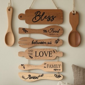 Letrero Colgante de Madera para Decoración de Pared de Cocina, Decoración del Hogar, Placa de Madera para Pared de <span class=keywords><strong>Restaurante</strong></span>, Adorno de Pared de Madera - Product Image 4