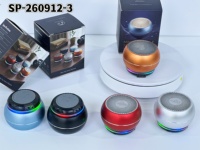 Mini haut-parleur Bluetooth portable en alliage d'aluminium avec lumière RGB, 5W, petit haut-parleur sans fil, haut-parleur de bureau, haut-parleur de voyage, prend en charge le TWS et la radio FM