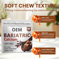 Greenpie OEM Complément Alimentaire pour Adultes Beauté et Perte de Poids Calcium 60 Gummies à Croquer Doux Soutien Osseux Saveur Caramel