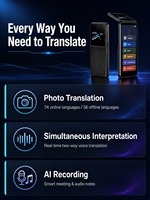 Intérprete Inteligente T90 con Modo de Traducción Sin Conexión y Cambio de Idioma con un Solo Botón para Conversaciones Fluidas en Cualquier Lugar