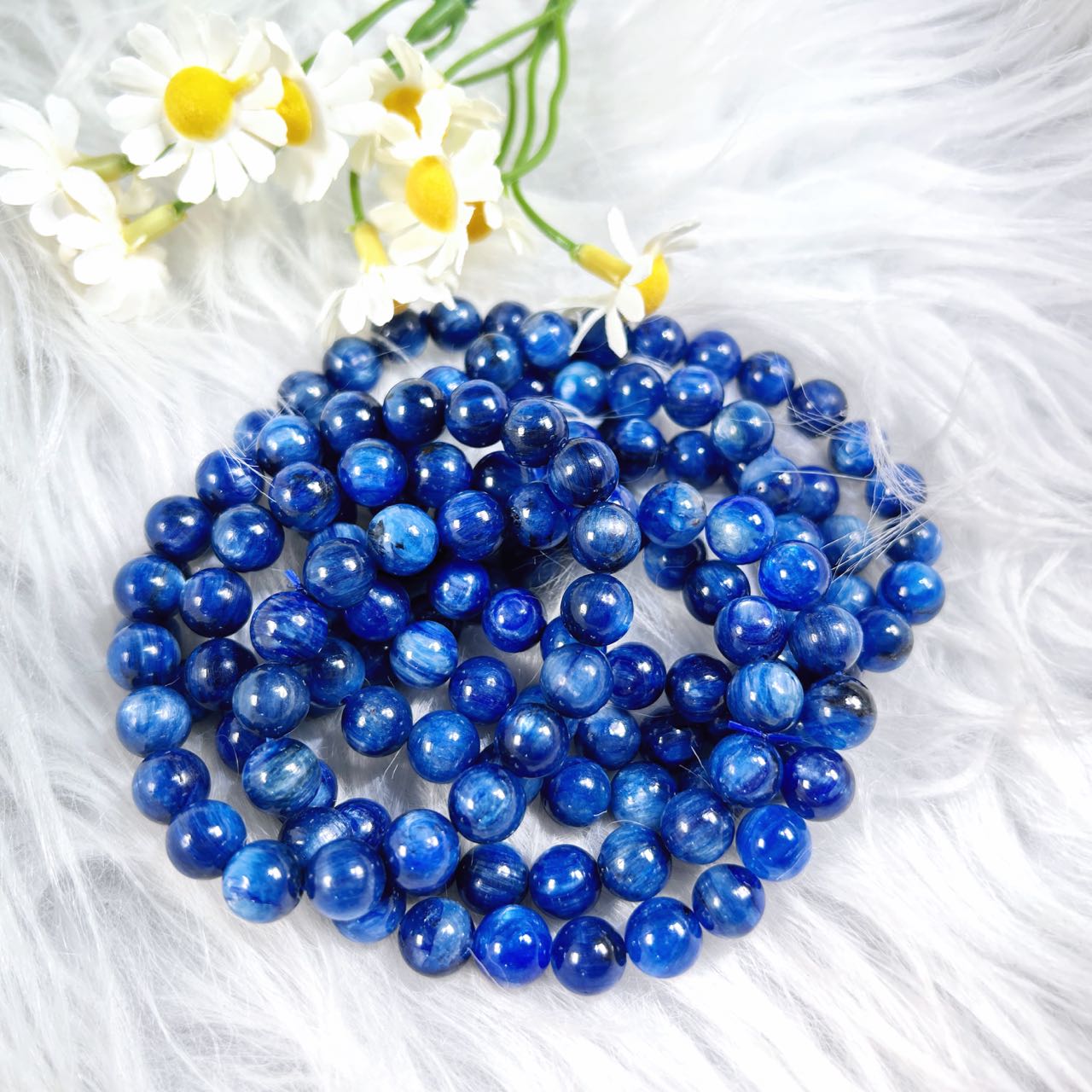 High Quality Blue Calcite 8mm Celestite Bracelet for Decoration