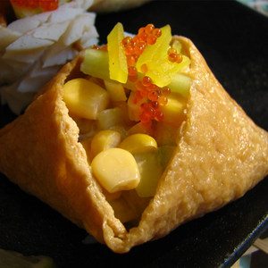Peaux de sushi Inari en vrac, ingrédients non-OGM, saines, pour comptoir de traiteur, certifiées IFS, vente en gros - Product Image 5