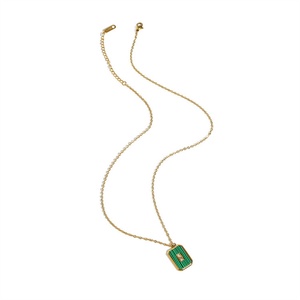 สร้อยคอจี้แบบโซ่สแตนเลสสตีลชุบทอง 18K สำหรับผู้หญิงในวันครบรอบ - Product Image 3