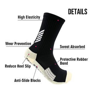 Calcetines Deportivos Juveniles de Alta Calidad al por Mayor, Calcetines Atléticos Antideslizantes con Agarre, Logotipo Personalizado en la Parte Inferior, para Fútbol - Product Image 2