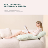 Oreiller de grossesse multifonctionnel ergonomique polyvalent pour un soutien complet du corps