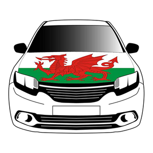 Housse de capot de <span class=keywords><strong>voiture</strong></span> personnalisée en gros avec drapeau gallois et tissus élastiques lavables – Bannière de capot de <span class=keywords><strong>voiture</strong></span> - Product Image 1