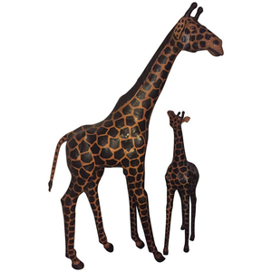 Chine Grande Usine Bon Prix <span class=keywords><strong>Art</strong></span> bronze sculpture animalière grand laiton statues de girafe - Product Image 2